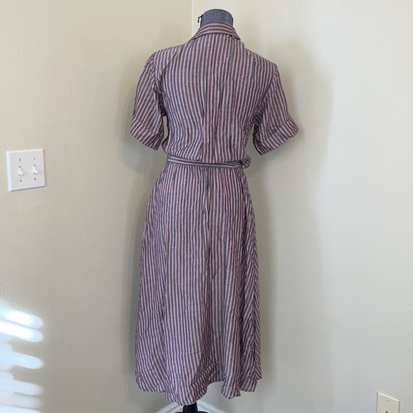 FRNCH MIDI Shirt Dress Size S/M - Picture 4 of 5